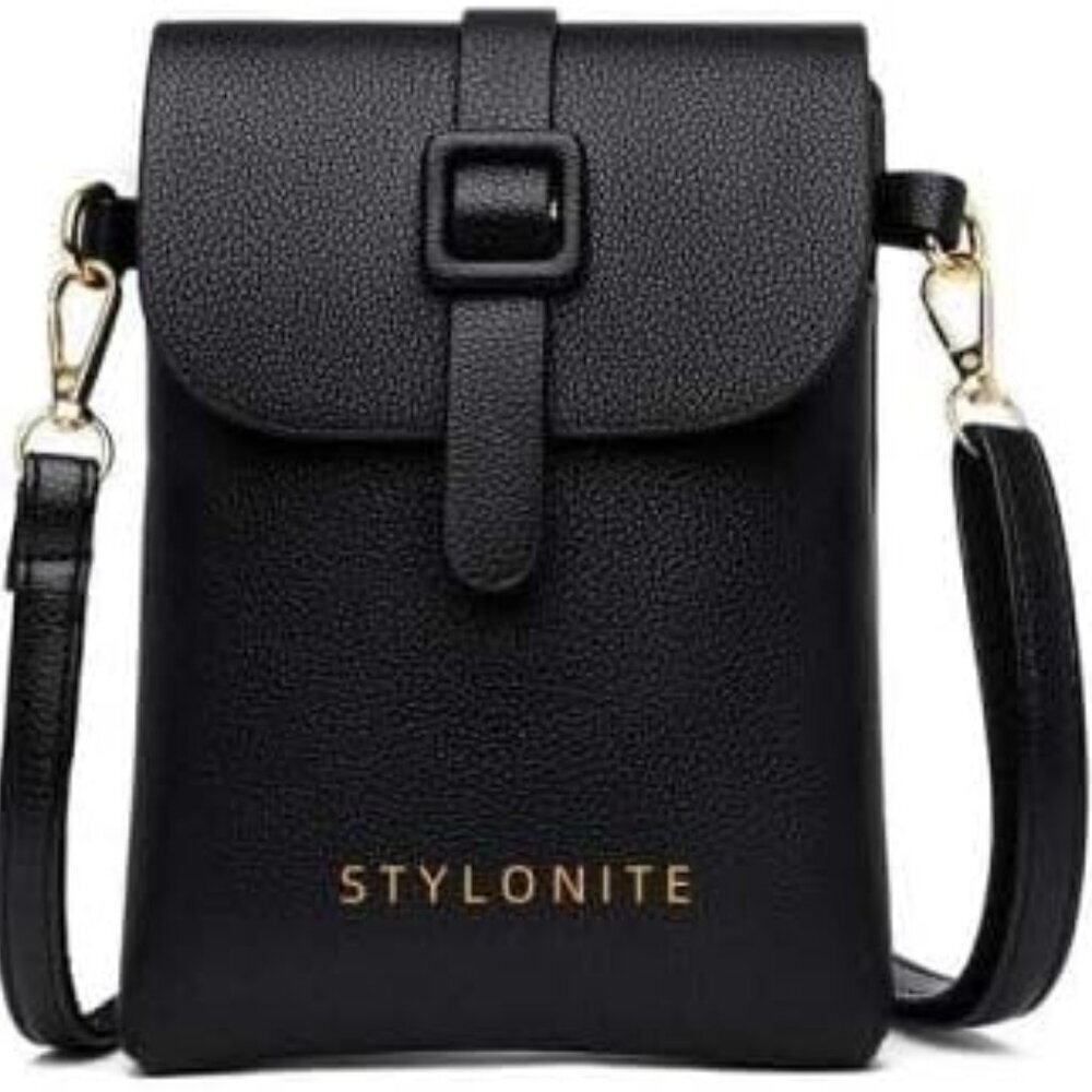 Cell Phone Purse Vegan Faux Leather Small Crossbody Wallet For Women
